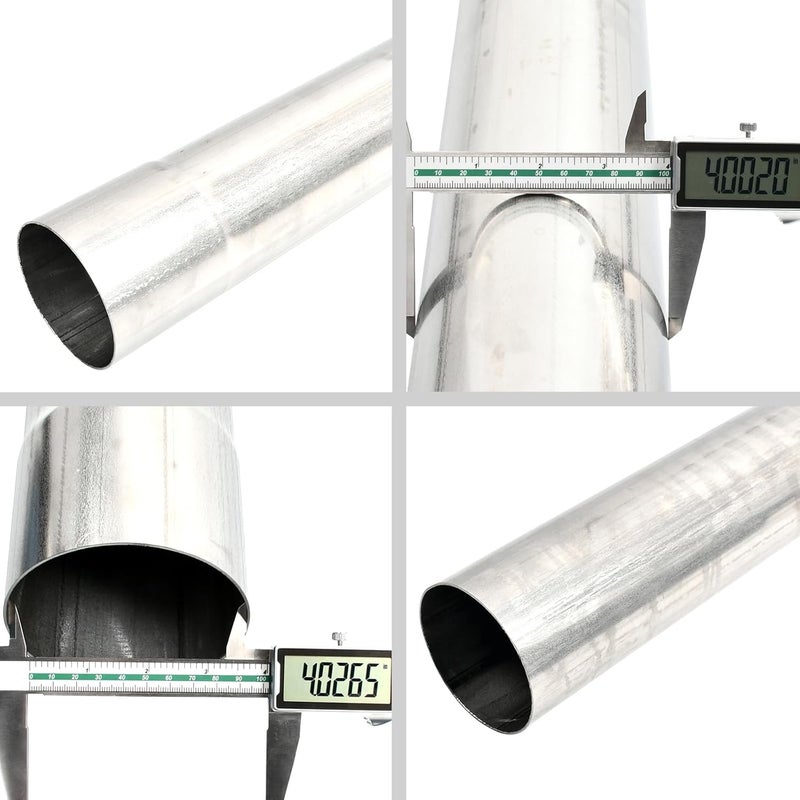 BIGREAT 409 Steel 4'' Inch OD Straight Exhaust Pipe Mandrel Tubing Pipe 48" / 4 Ft Long Custom Fitment For Exhaust System - Image 3